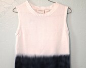 Blue and White Ombre Knit Top