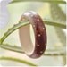 Narrow Brown Polka Dot Bracelet - Pyrography Wooden Bangle- Wood Jewelry - Eco Jewelry