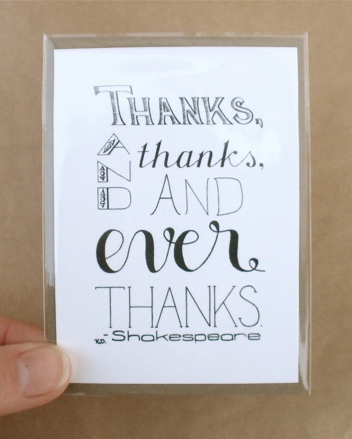 ATC, ACEO, Gift Tag, Miniature Typography, Dollhouse Poster