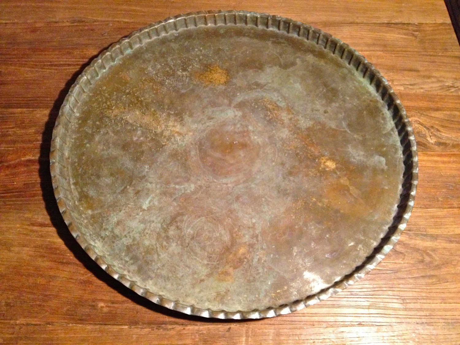 large brass tray