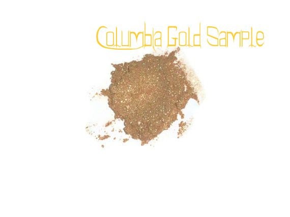 SAMPLE Columbia Gold Loose Powder Mineral Eye Shadow