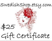 Gift Certificate Shop for Handmade Scarf and Jewelry - Gift - Christmas Gift
