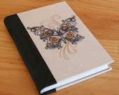 Steampunk Inspired Mechanical Butterfly journal, notebook, sketchbook, Memory Book, guestbook - Ready to Ship