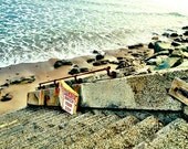 Ocean Steps Photograph, Ventura California, beach photography, seashore, home decor, 8x10 fine art photo print