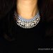 Crystal Statement Necklace-Sky blue -Shipping with tracking