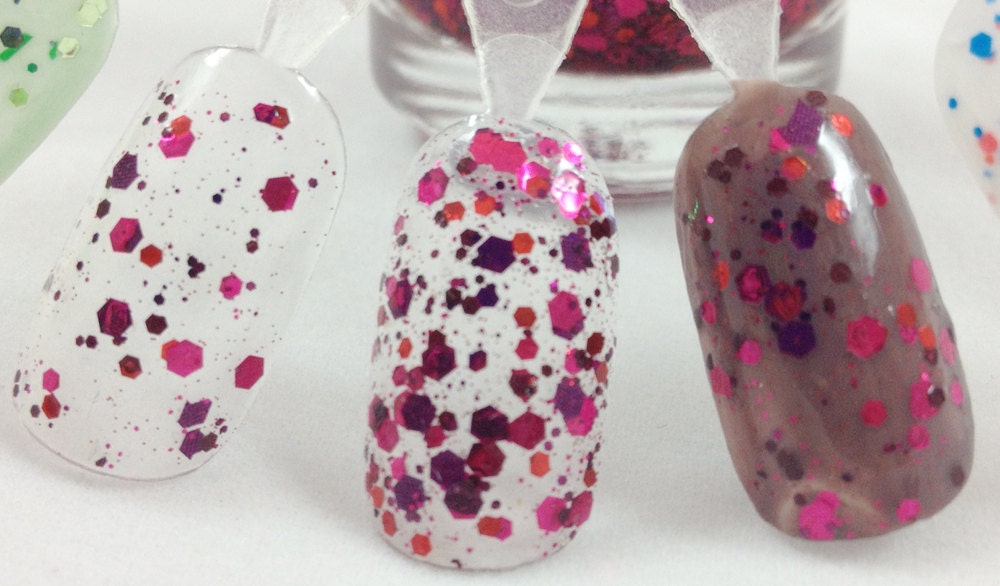 I Deglaze With Wine - Custom Glitter Franken Nail Polish / Lacquer Full Size