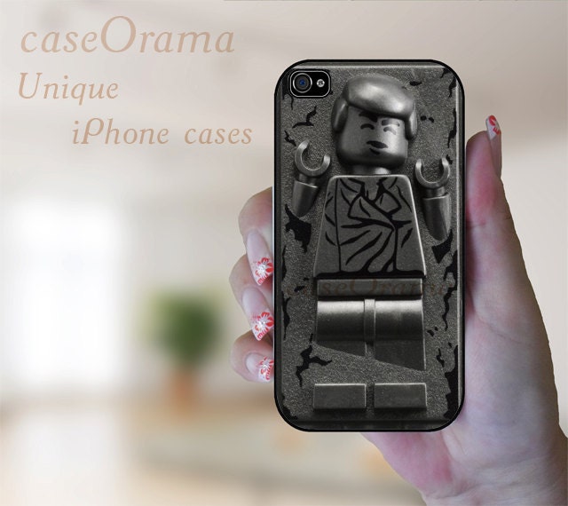iPhone 5 rubber case - Funny LEGO Han Solo in Carbonite iPhone 5 case, iPhone 5 cover, iPhone hard rubber case