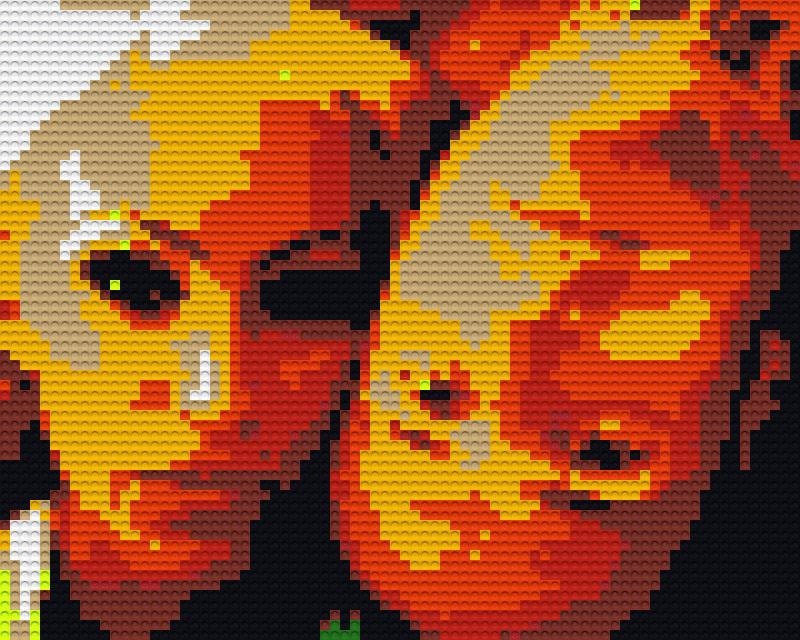 LEGO Couples Couples Portrait Mosaics