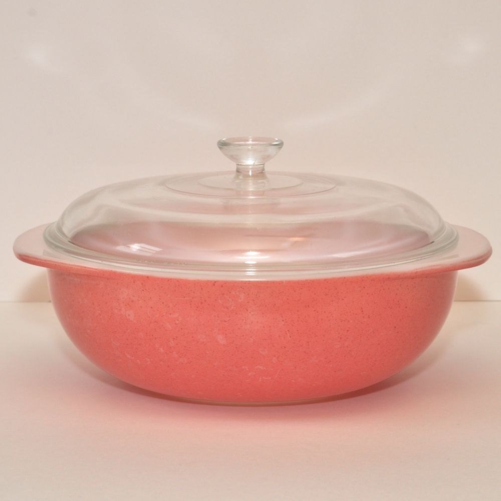 Vintage Desert Dawn Pink Pyrex Round Casserole Dish with Lid SALE WAS 35, NOW 30