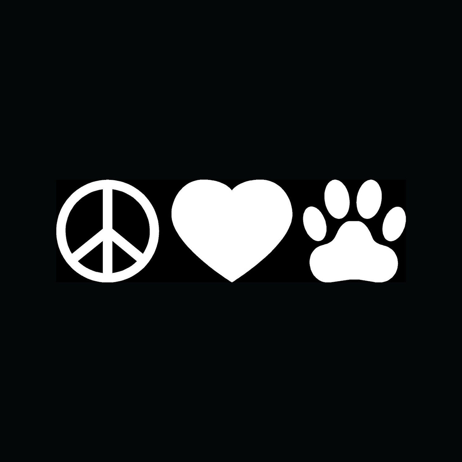 peace love paw
