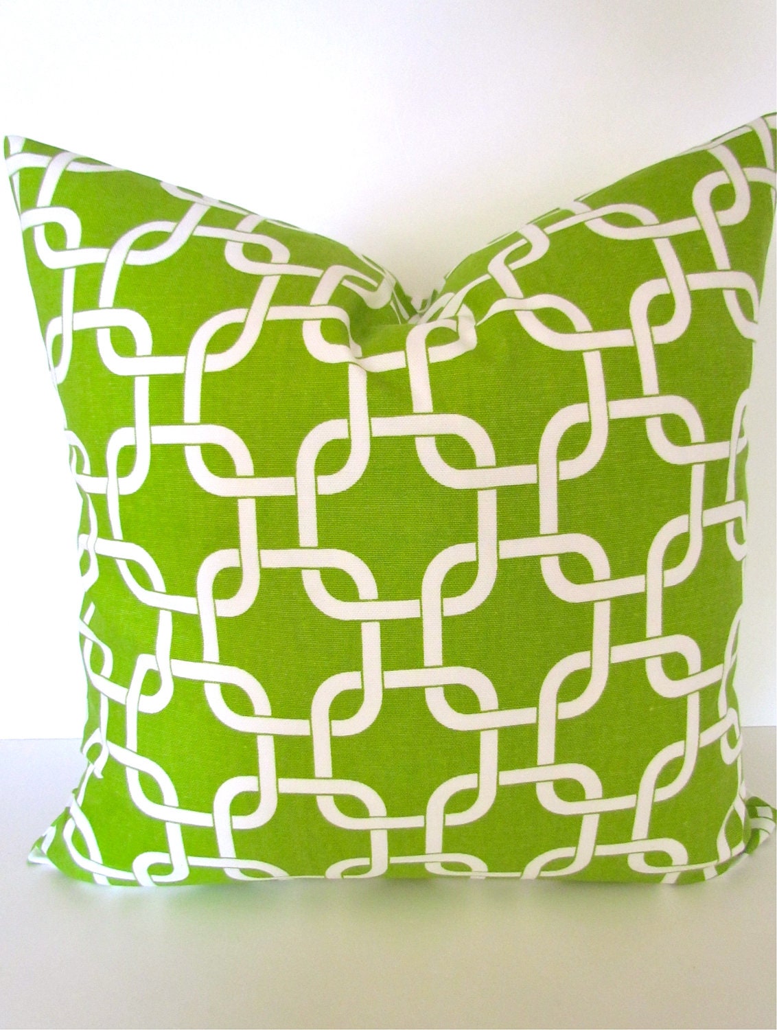 PILLOW COVER 16x20 or 12x20  Green Decorative Throw Pillows Chartreuse Green Lumbar Pillow Covers Lime accent Geometric