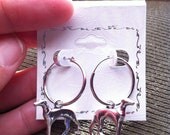 Small Greyhound or Whippet Hoop Earrings