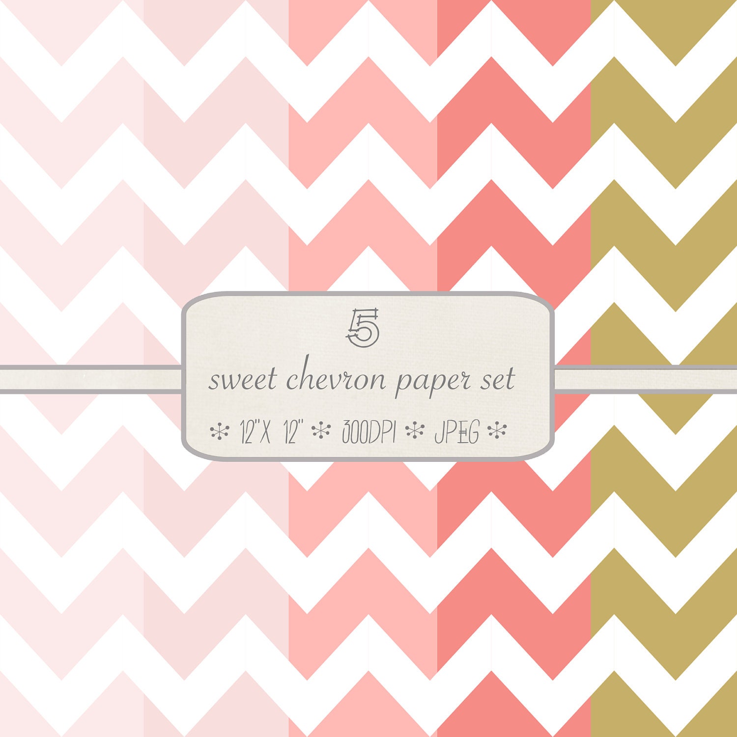 INSTANT DOWNLOAD // Modern Photography Backgrounds // Patterned Digital Paper Pack // Sweet Chevron // 5 pieces // jpeg files // 300 DPI Il_170x135