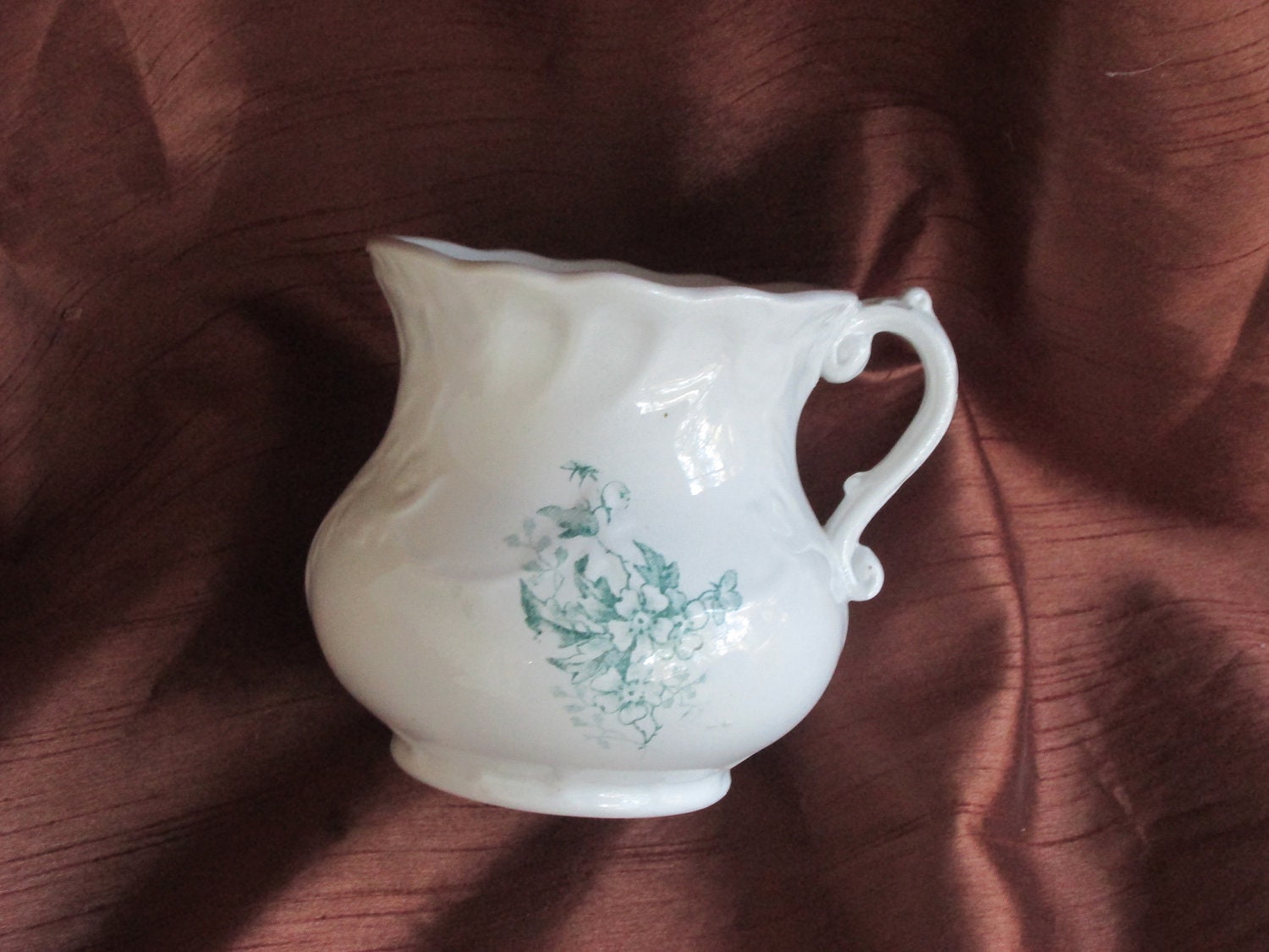 Antique Porcelain Creamer from the late 1800's W.E.P.CO. West End Pottery Co. Liverpool,Ohio.