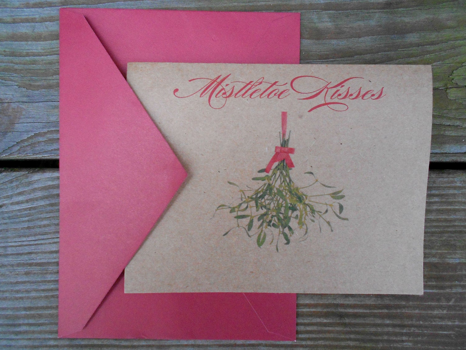 Rustic Christmas Card Set, Holiday Card Sets, Greetings Cards, Christmas Wedding Thank You Cards