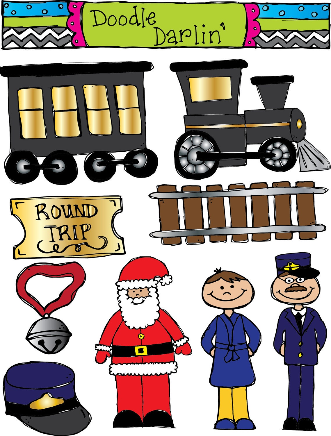 Polar Express Clipart Set