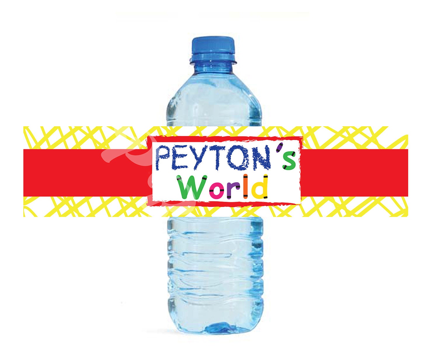 Elmo's World Sesame Street themed Water Bottle Labels - Customized Digital File Il_570xn
