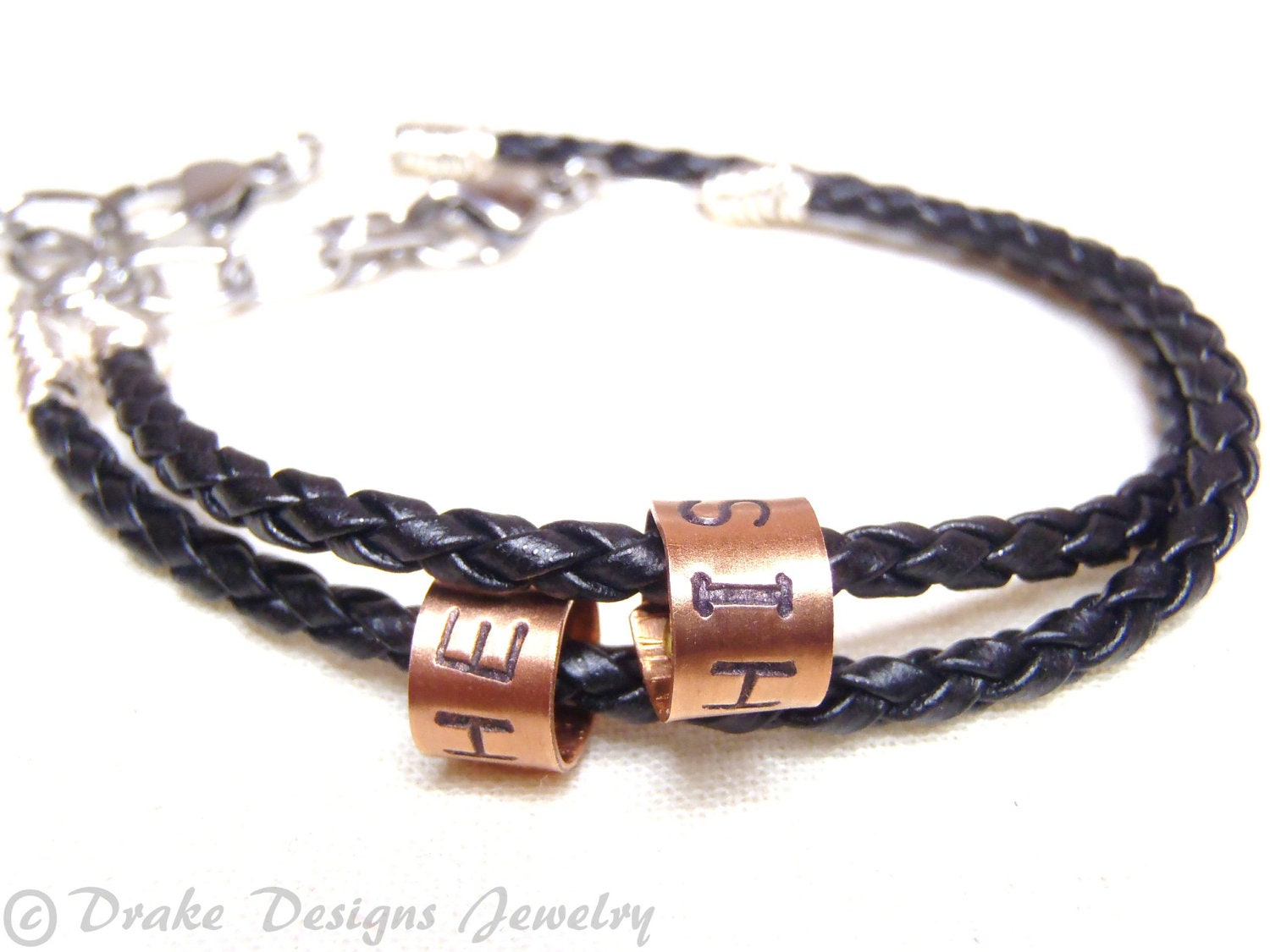 Couple Bracelet.. Matching Couples by drakedesignsjewelry on Etsy