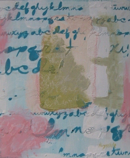 Le pot caché - Des mots dans mes pots Shabby Chic Mixed Media art