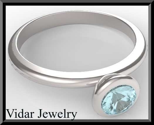 Engamenet Ring,Topaz engagement ring,Blue engagement Ring,Solitaire Engagement Ring,Unique Engagement Ring, sterling silver,Custom,Jewelry.
