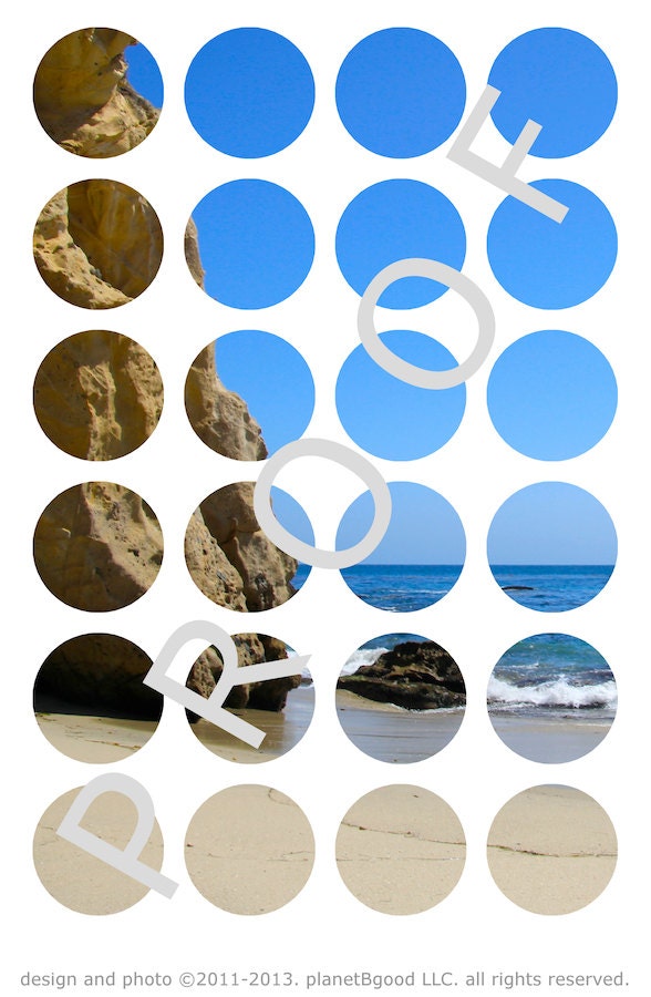 iPhone / Smartphone Wallpaper - Blue Beach Photo, Spots Design