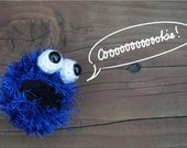 Small Crochet Cookie Monster Ball Amigurumi