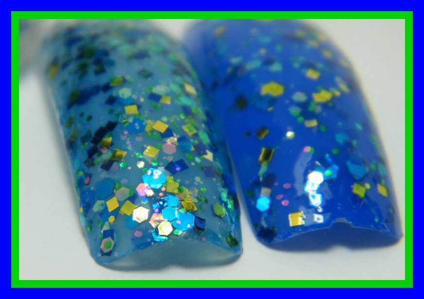 Fantasea: hand mixed glitter nail polish Full size .5 oz. Coco Allure