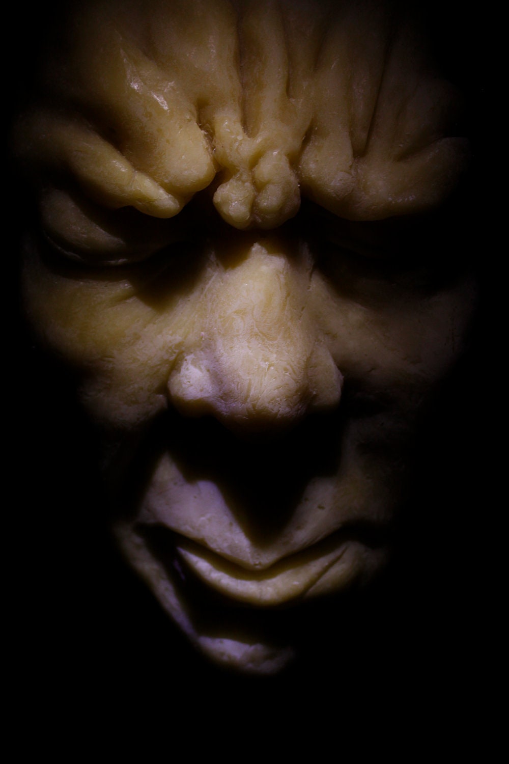 Macabre Wax Face Gothic Horror Moody Creepy Spooky Dark Portrait Digital Fine Art Print "Hiding XV"