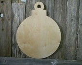 Christmas Ornament 24'' Unfinished Wooden Holiday Ornament Paintable Wood