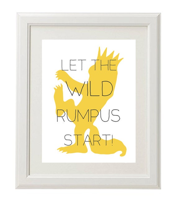 Where the Wild Things Are Nursery Print