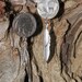 Southwestern Native American Style Buffalo Nickel Feathered Earrings