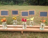 Wedding Chalkboard Table Numbers - Set of 5 - Chalkboard Signs - Standing 4x6 Chalkboard Signs - Rustic Wedding Decor