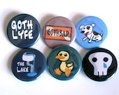 Goth Lyfe Buttons (Set of 6)