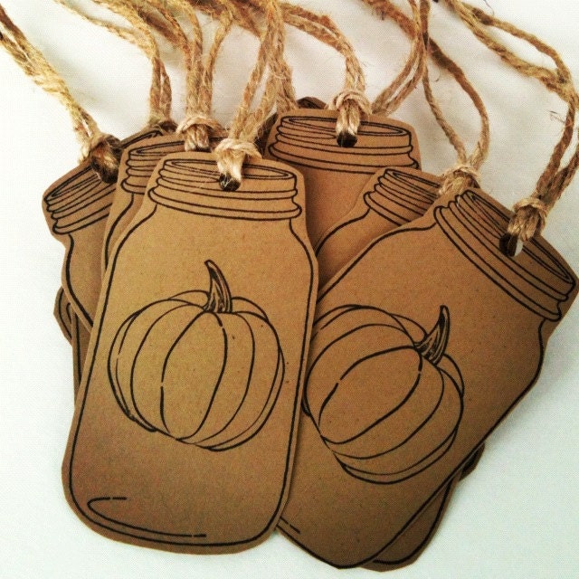 Mason Jar Tags Kraft Brown Mason Jar Pumpkin Tag Fesitve Halloween Tag Thanksgiving Fall Holiday Gift Tags Twine 3 Free Blank Mason Jar Tags