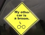Harry Potter Car Sign With Suction Cup