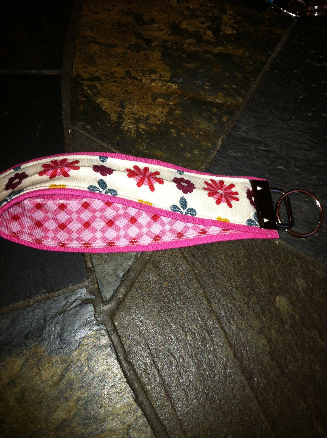 Key Fob Key Wristlets , Pink Double print 