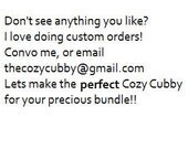 Custom Cozy Cubby - Swaddler nursing carseat cover stroller blanket