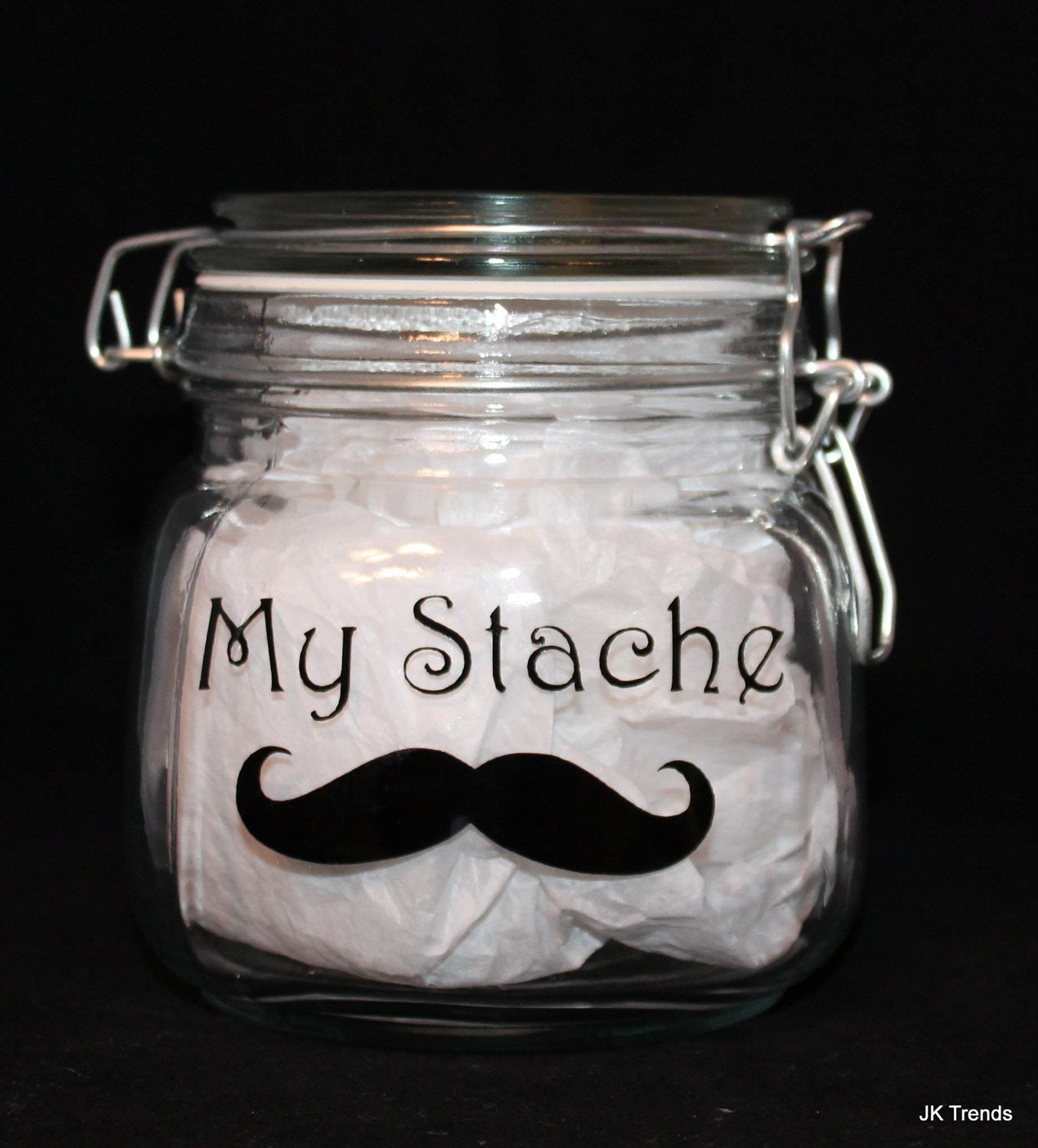 My Stache / His Stache / Her Stache Money Jars - custom how you like
