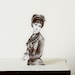 Unique Bookmark Victorian lady with the gloves, 1897