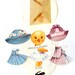 Vintage 1920s Easter Card- Baby Chick PAPER DOLL with Clothes- Unique and Rare