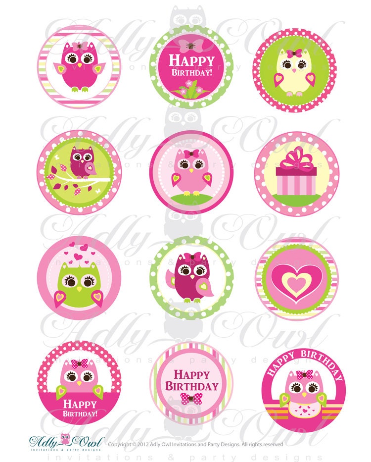 Cupcake Topper Printables