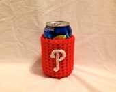 Phillies Beer Cozy, Crochet Cozy, Philadelphia, Major League Baseball