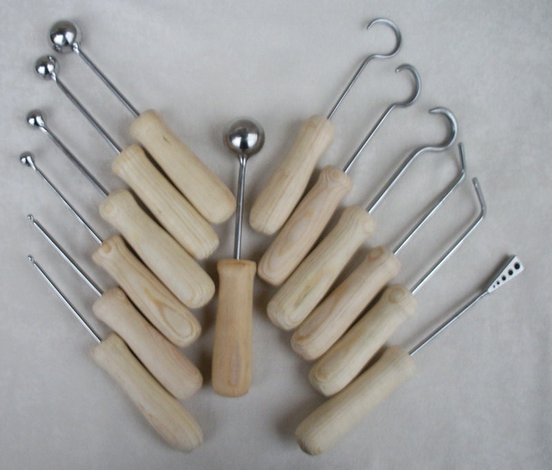 millinery fabric flower making tool 9 pieces by kirishkin on Etsy