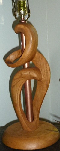 Modern wood lamp