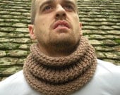 Unisex Hand Knit Cowl - Cozy Cowl Neckwarmer - Fall Winter Accessories - Christmas Gifts