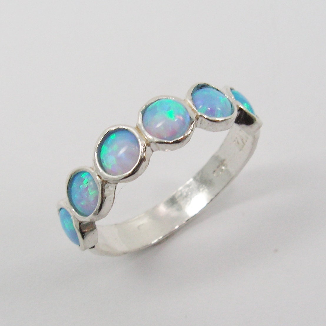 Chic OPAL STERLING silver ring (sr-9531). birthday gift for her, romantic gift ideas, every day rings