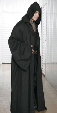 Star Wars Sith / Jedi Robe ONLY - Black - Replica Star Wars Costume