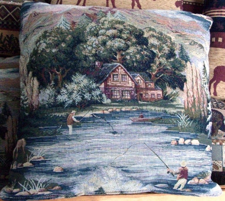 Regal High Sierra Fishing Multi Upholstery Tapestry Fabric