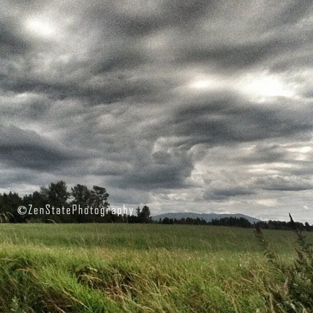 Canvas Print. Landscape Wall Art. "Rolling Skies" Landscape Photo. Wall Hanging. (20 x 20 inch) Home Decor. iPhoneography.