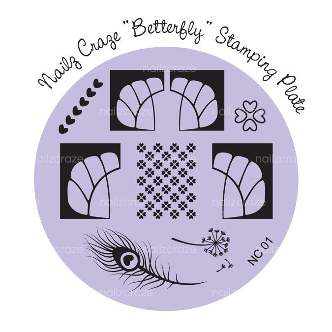 Nailz Craze NC01 Stamping Plate